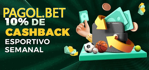 10% de bônus de cashback na PAGOL.BET